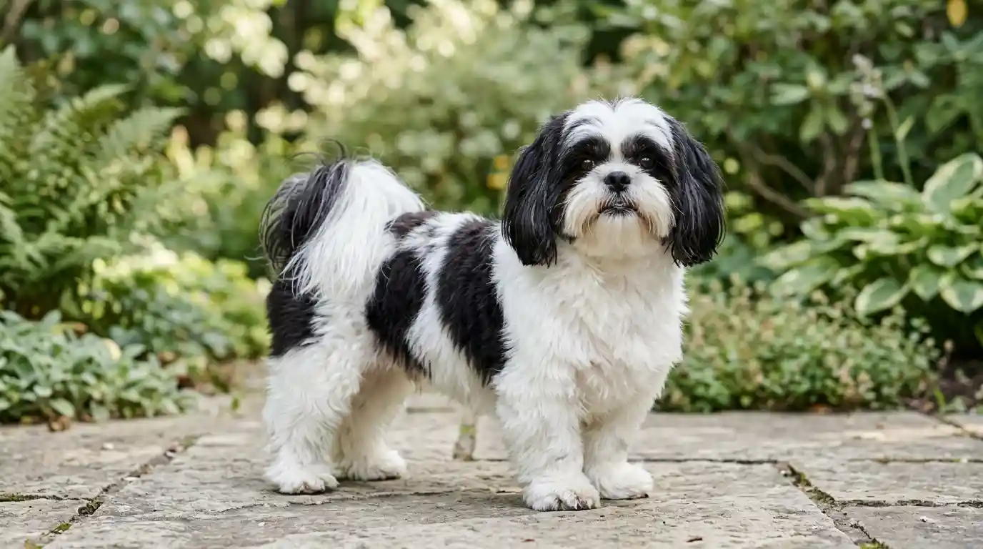 black and white Shih Tzu