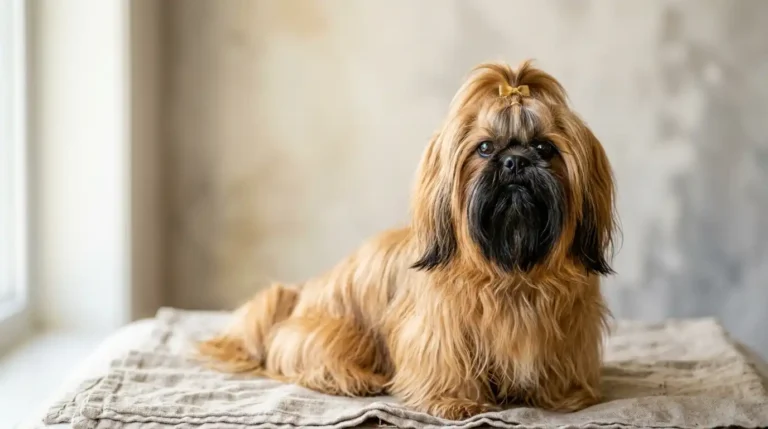black mask gold Shih Tzu