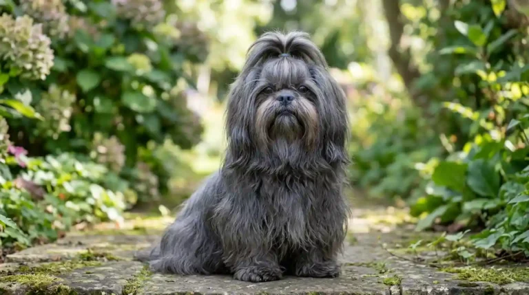 blue gray Shih Tzu